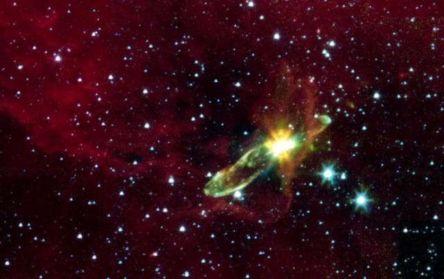 NASA image: Embedded Outflows from Herbig-Haro 46/47