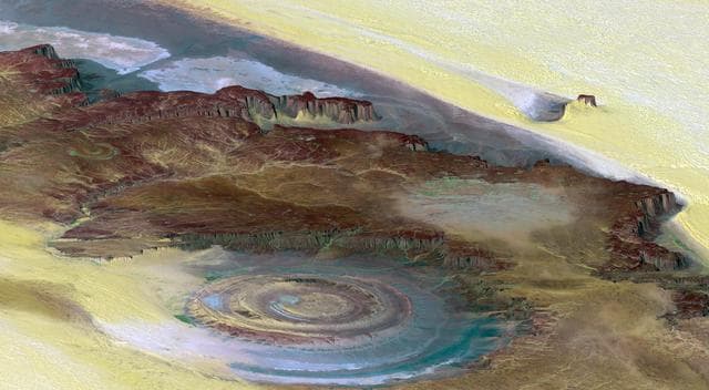 NASA image: Richat Structure, Mauritania