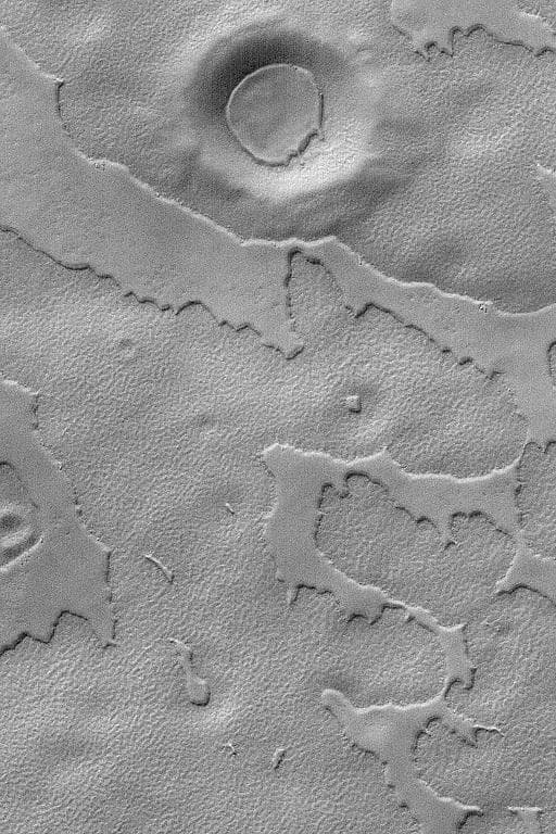 NASA image: South Polar Mesas
