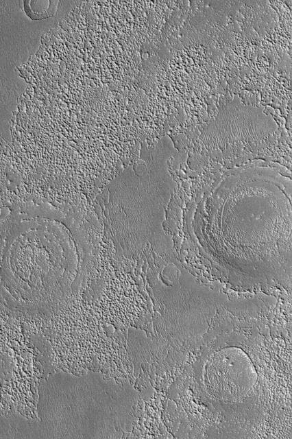 NASA image: Buried Mid-Latitude Craters