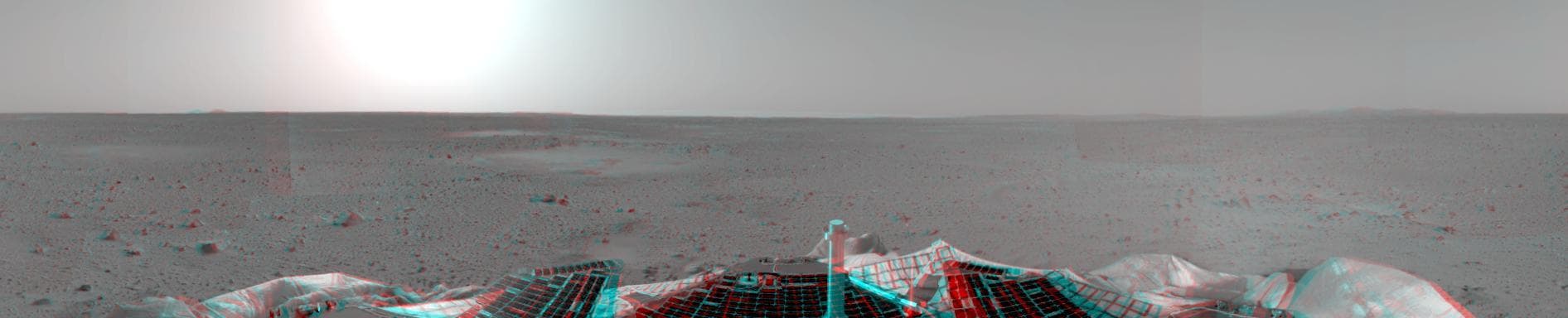 NASA image: First 3-D Panorama of Spirit Landing Site