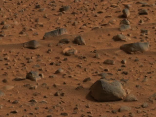 NASA image: Wind-polished rocks