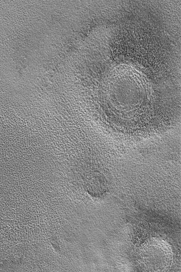 NASA image: Northern Plains Buried Craters
