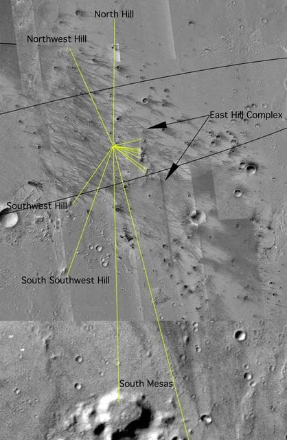 NASA image: Map of Hills on the Horizon