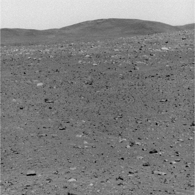 NASA image: Hills Still a Distant Goal for Spirit