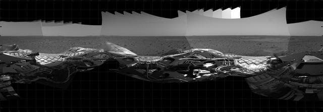 NASA image: Panoramic View of Lander During Turn