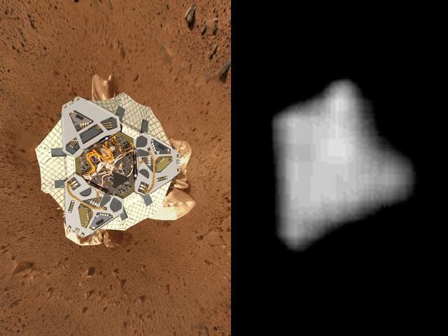 NASA image: View from above Landing Site