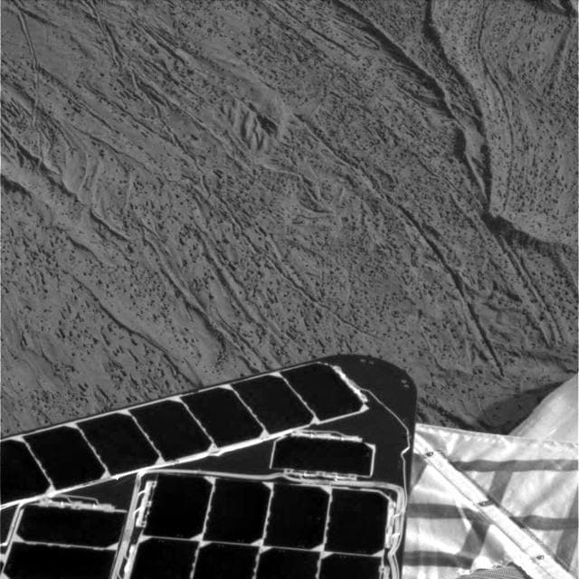 NASA image: Airbag Seams Leave Trails