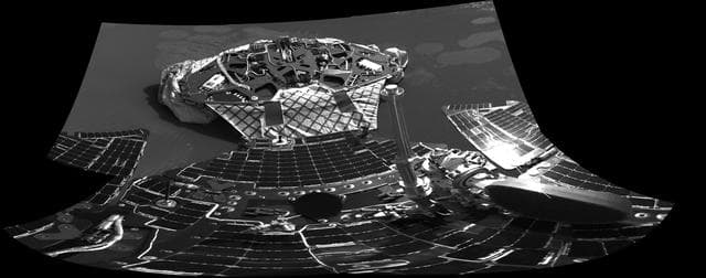 NASA image: Opportunity and Its Mother Ship