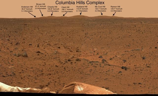 NASA image: NASA Dedicates Mars Landmarks to Columbia Crew