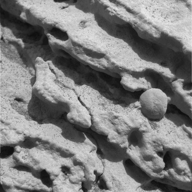 NASA image: Mars Rock Formation Poses Mystery