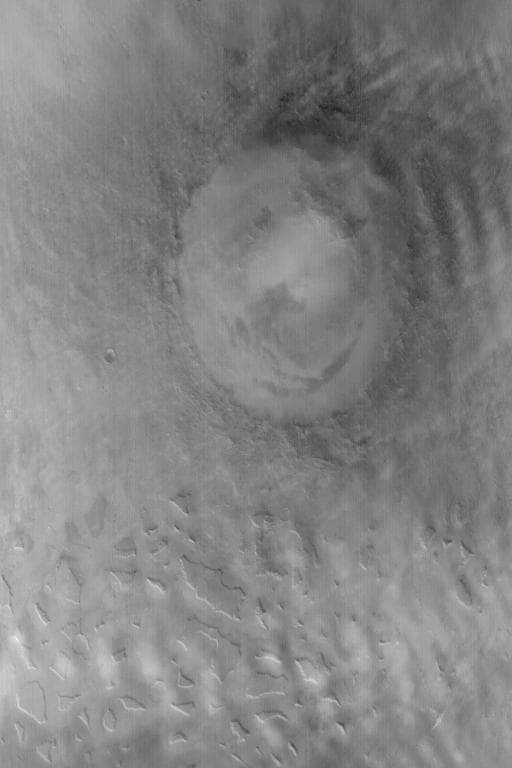 NASA image: Lyot Crater in Winter
