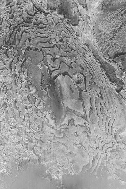 NASA image: Sedimentary Rock Layers