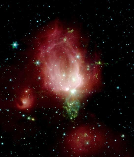 NASA image: Spitzer Telescope Sends Rose for Valentine Day