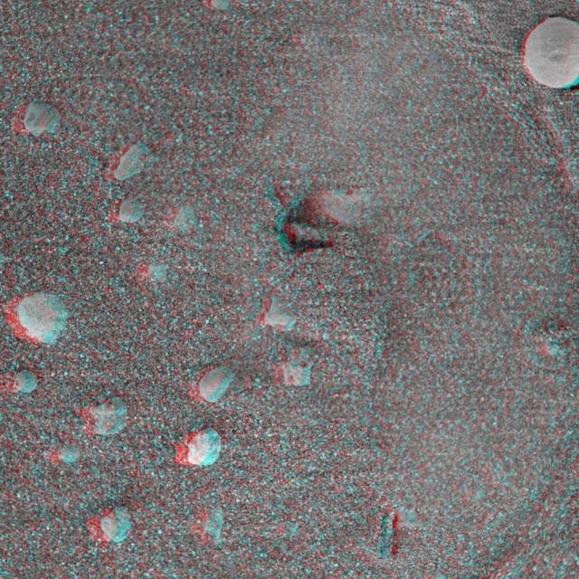 NASA image: Moessbauer Footprint in the Soil