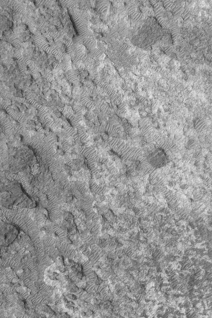 NASA image: Stripped Crater Floor