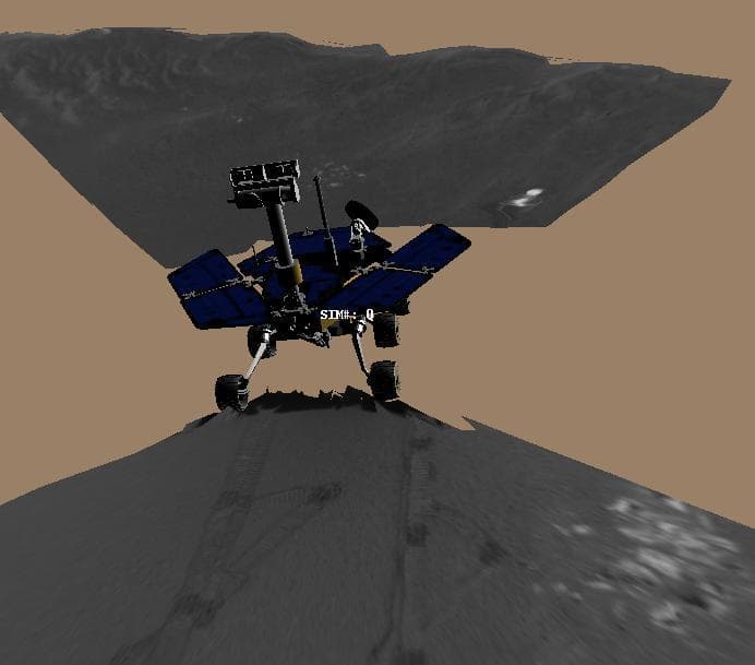 NASA image: Opportunity Digs