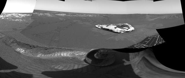 NASA image: Opportunity Trenches Martian Soil