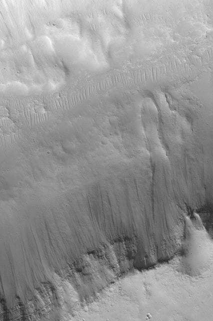NASA image: Small Landslide in Kasei