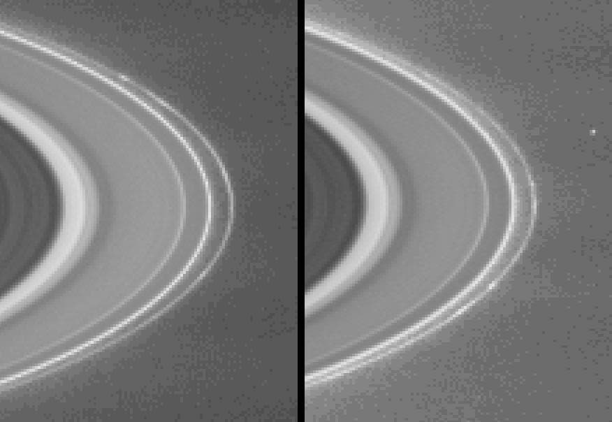 NASA image: Clumps in the F Ring