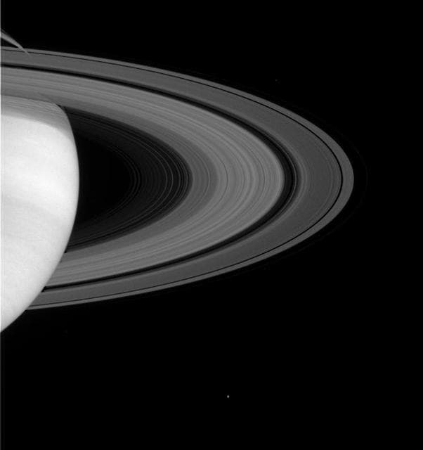 NASA image: Rings and Moons
