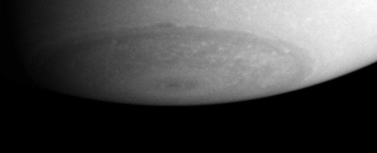 NASA image: South Pole on Saturn