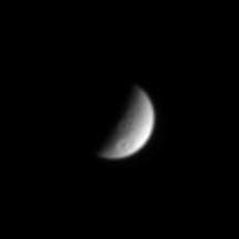 NASA image: Speeding Away from Tethys