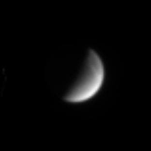 NASA image: Streaking Away from Dione
