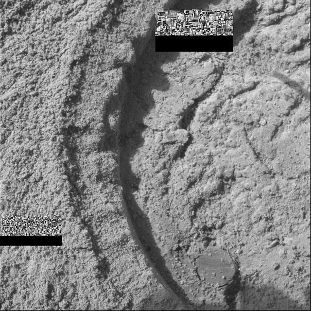 NASA image: Opportunity Slices into the Surface of Mars