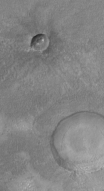 NASA image: Middle-Latitude Craters