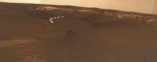 NASA image: Opportunity Landing Spot Panorama 3-D Model