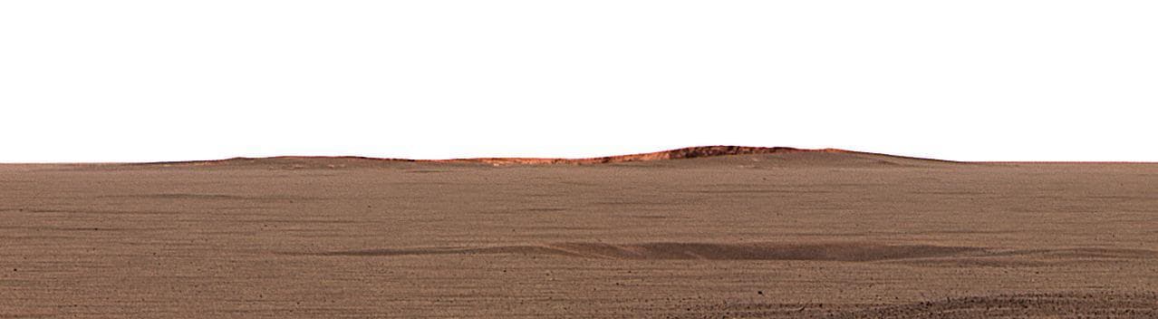 NASA image: Opportunity Spies Endurance on the Horizon