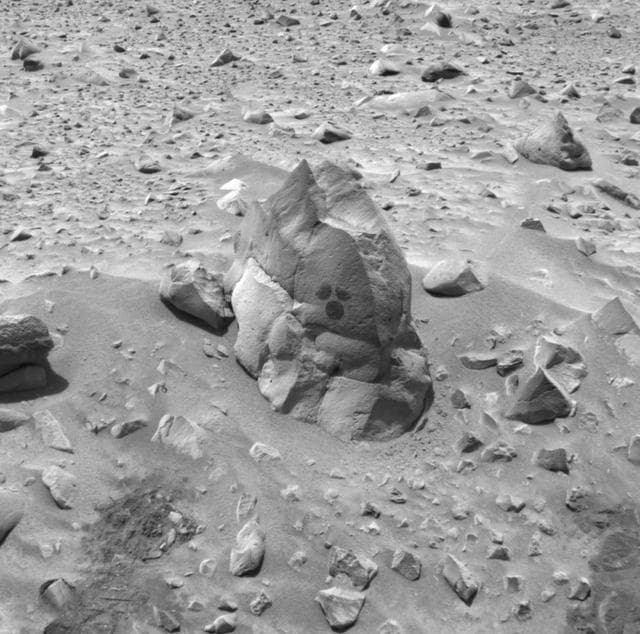 NASA image: Rock Dusting Leaves Mickey
