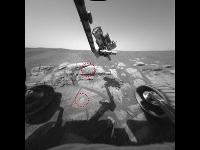 NASA image: Windows to Meridiani Water-Soaked Past