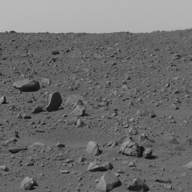 NASA image: Front Windshield after Sol 61 Drive