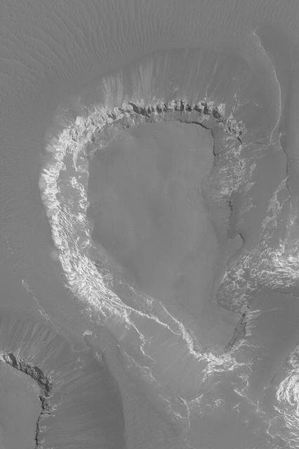 NASA image: Mesa in Capri Chasma