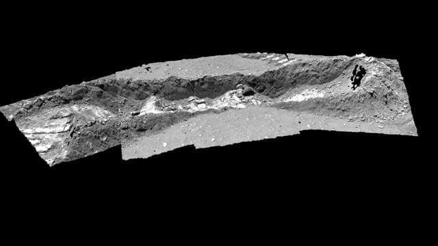 NASA image: Trenching Martian Ground
