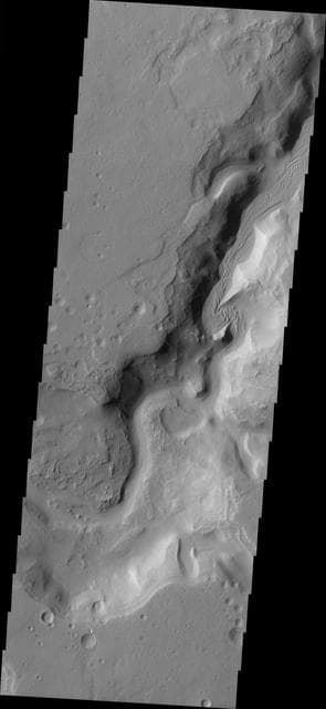 NASA image: Auqakuh Vallis Channel
