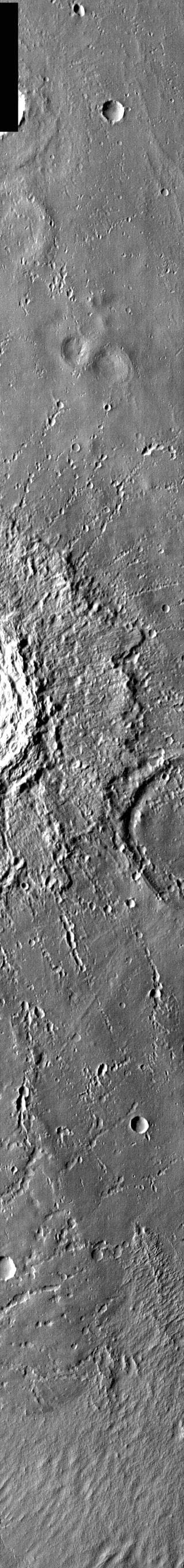 NASA image: Ejecta Craters