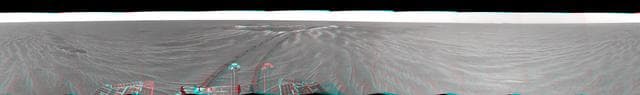 NASA image: Looking Back at Eagle Crater3-D