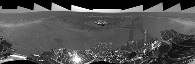 NASA image: A Well-Traveled Eagle Crater right-eye