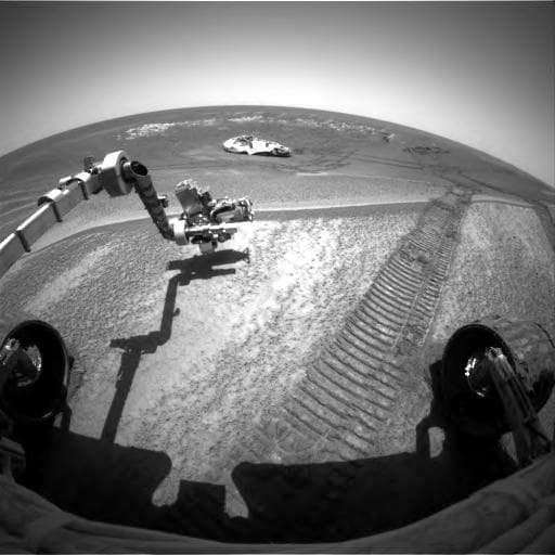 NASA image: At Work in the Plains of Meridiani