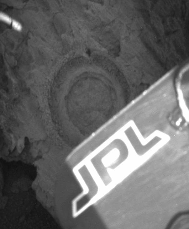NASA image: Rock Bites into Bounce