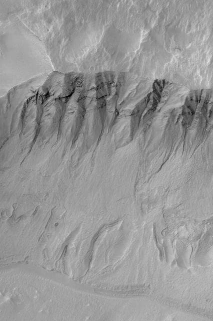 NASA image: Gullied Slope