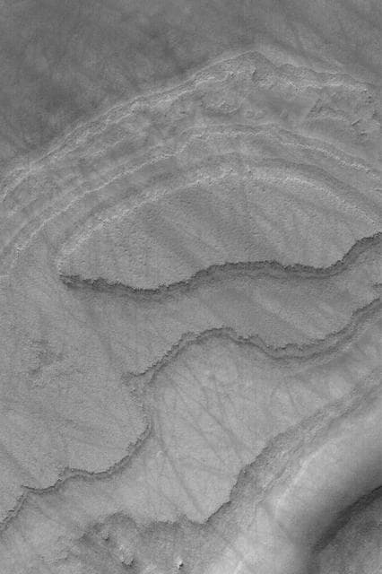 NASA image: South Polar Layers