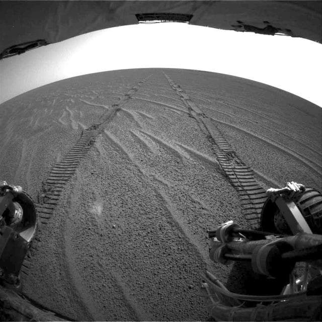 NASA image: Looking Back, Opportunity Sol 70
