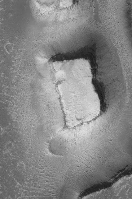 NASA image: Mesa in Granicus Valles