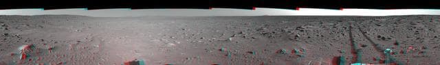 NASA image: Spirit View on Sol 93 3-D