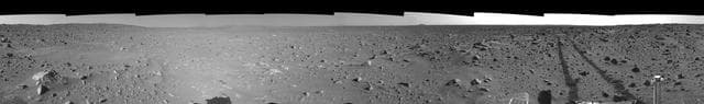 NASA image: Spirit View on Sol 93 left eye