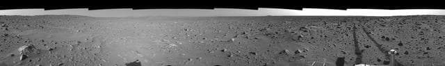 NASA image: Spirit View on Sol 93 right eye